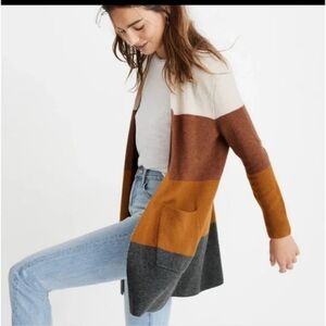 Madewell Colorblock Cardigan